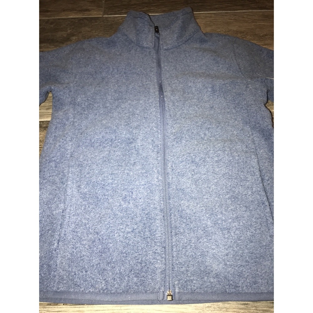 New Amazon Essentials Boys Full-Zip Fleece Jacket Youth Size Medium 8 Blue - Picture 2 of 6